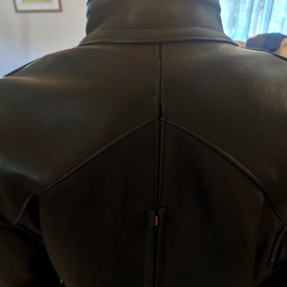 US MADE LEATHER MOTORCYCLE JACKET NWOT - Picture 6 of 11
